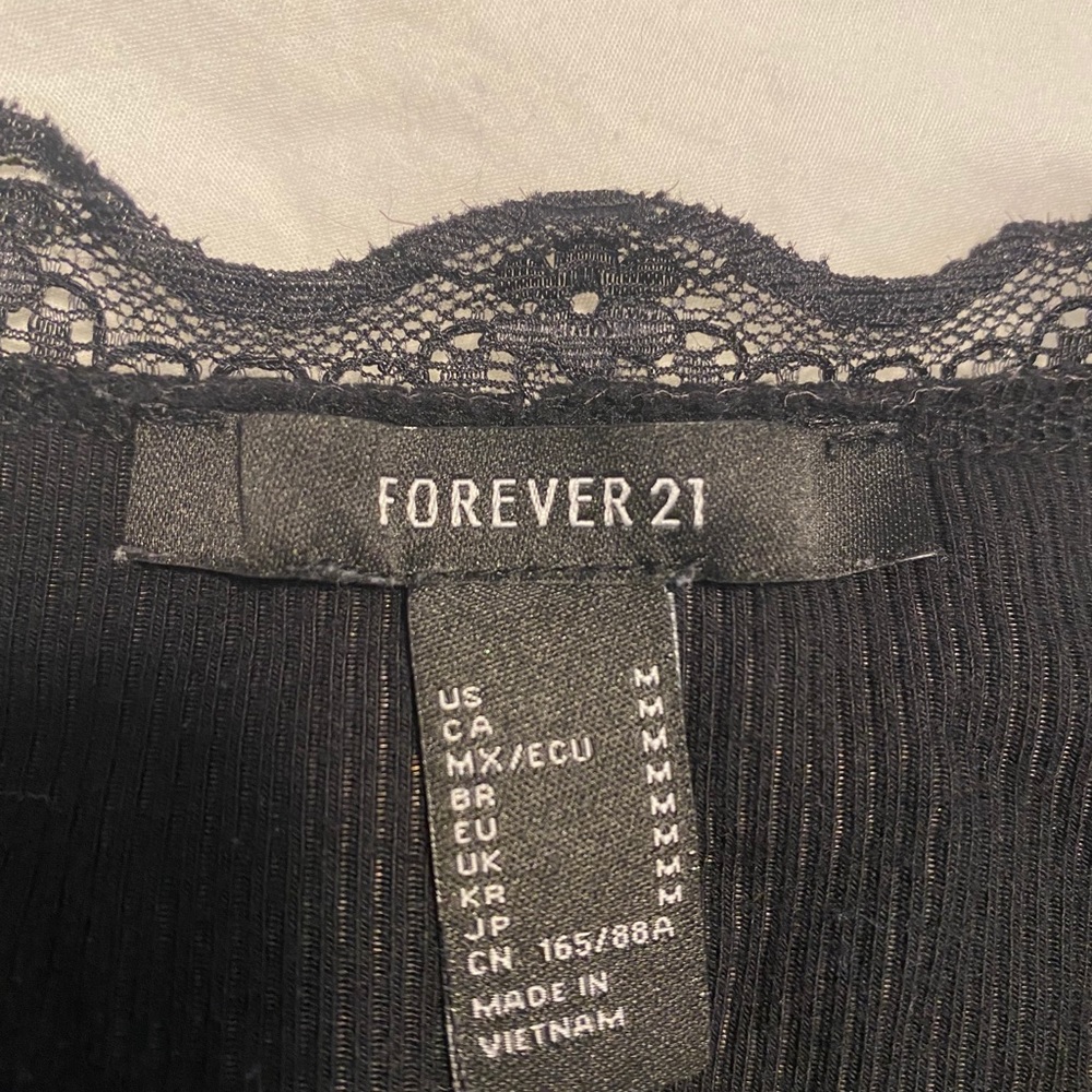 black laced tee shirt